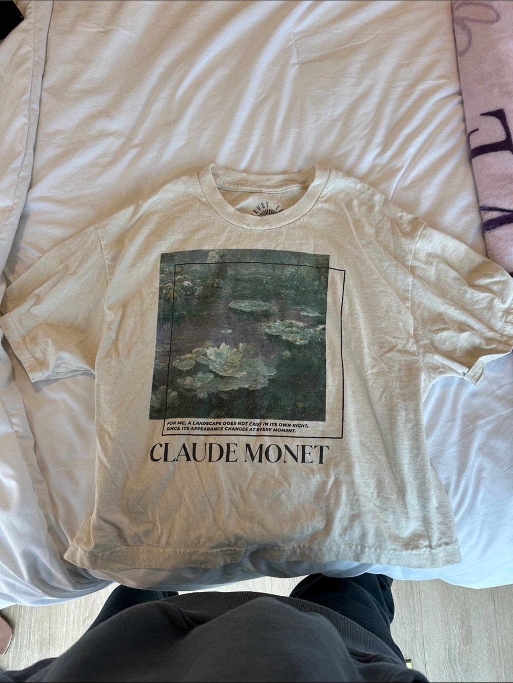 T-shirt with Claude Monet print